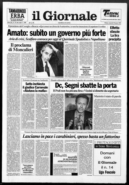 Il giornale : quotidiano del mattino